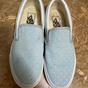 Blue denim colored vans. Worn two times